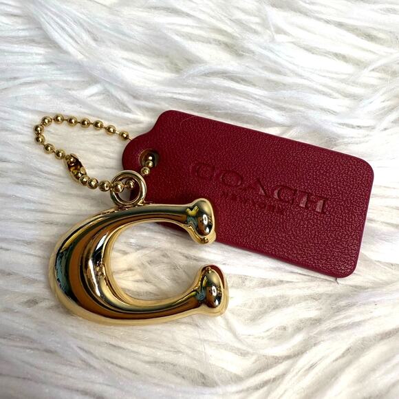 COACH Replacement "C" Hang Tag Key Fob Bag Charm - Picture 1 of 2